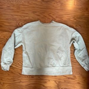 Everlane track sweatshirt in sage